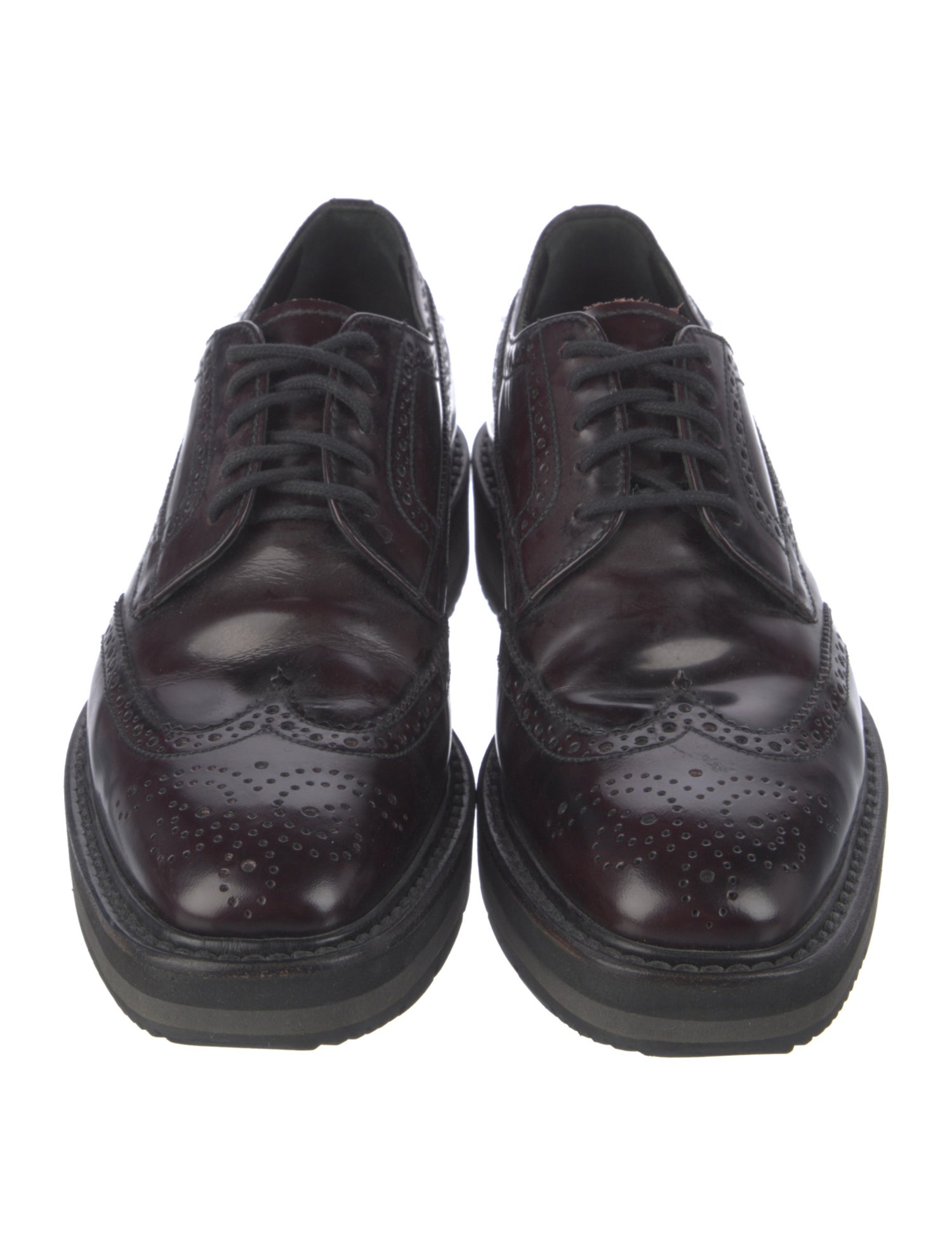 Prada Leather Oxfords